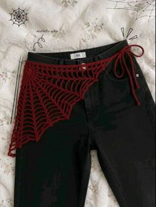 Unique Crochet Spiderweb Scarf Accessory