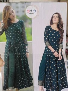Exclusive Teal Embroidered Kurta Set with Dupatta