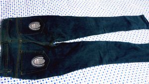 Stylish Washed Denim Kurti  and jeans
