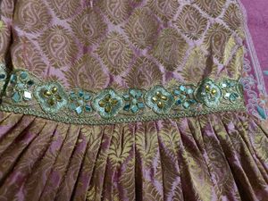 Elegant Embroidered Kurta and Skirt Set