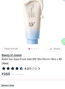 COMBO 4 Beauty of JoseonRelief Sun Aqua-Fresh Add
