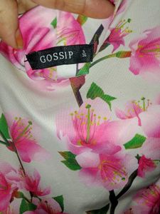 Floral Print Sleeveless Kurta