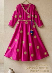 Women's Beautiful Pink Ethnic Gown