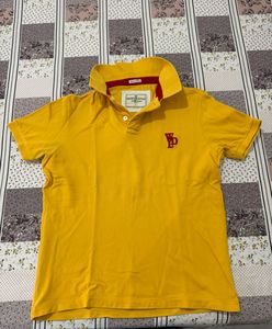 Woodland Men's Yellow Polo T-Shirt