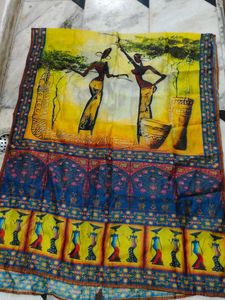 Silk brand printed multi colour women duppata
