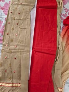 Beautiful Beige Kurta Suit Material