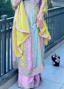 Elegant Pastel Kurta Set with Dupatta