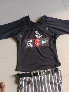 Cute Girl's Top &amp; Skirt Set, used once