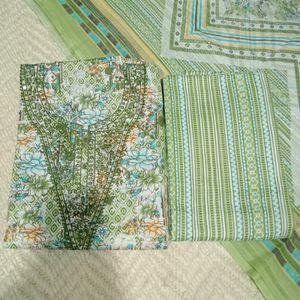 Cotton Jaipuri Print Suit