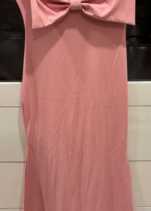 pink bow dress(xs)