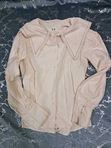 Chic Peter Pan Collar Korean Blouse
