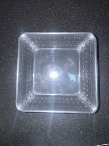 6pcs Black square plates