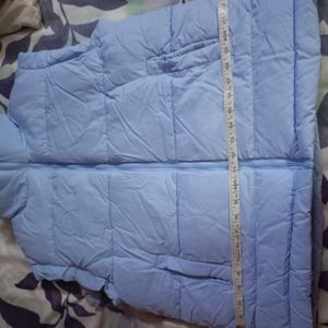 Light Blue Puffer Vest winter jacket 695