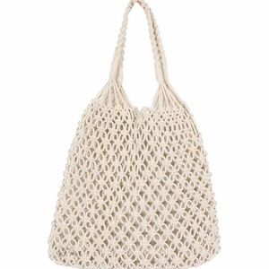 Boho Macrame Tote Bag