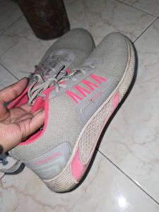 Stylish Grey &amp; Pink Sneakers/ shoes