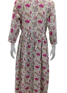 Embroidered Floral Print Kurta