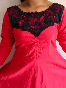 Red Party Wear Gown