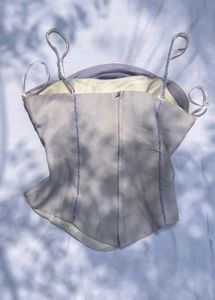 Chic Lavender Ruched corset top