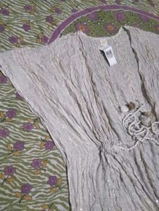 Boho Sparkly Kimono Tunic Top