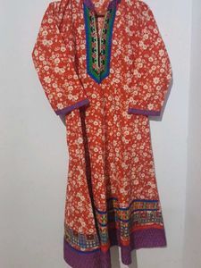 Floral Print Kurti Dress