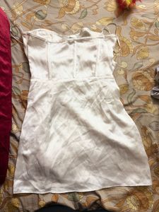 Zara satin CORSET mini dress