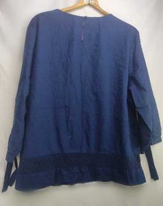 Blue Embroidered Kurta Top LR-66