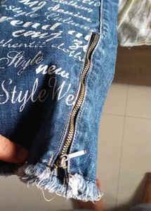Designer Distressed Denim Jeans