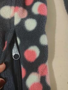 Cute Polka Dot Fleece Jacket