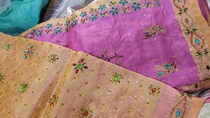 Handwork Kanjeevaram Pink Saree