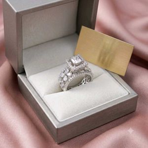Stunning Diamond Look Ring Set