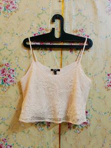 🇳🇿💫🎀 Turkey made baby pink Lace Camisole Top