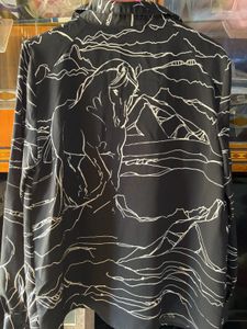 Monochrome Abstract Print Shirt
