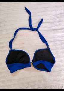 Vibrant Blue Halter Bikini Top