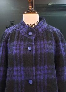 Purple Plaid Coat