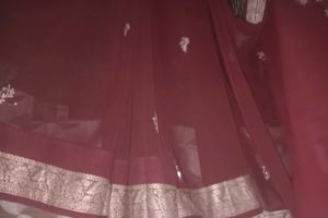 Elegant Maroon Saree