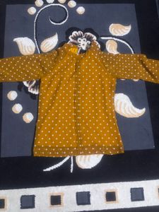 Mustard Patterned Top