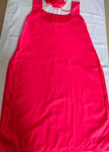 Bright Pink Sleeveless kurti
