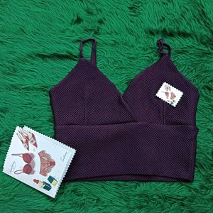 Chic 🆕🎁Purple Crop Top