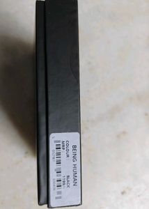 Men's Black Leather Wallet with Red Stitching