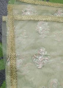 Embroidered Net Dupatta