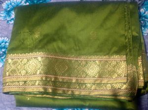 Elegant Green Silk Saree
