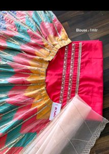 Vibrant Chevron Print Lehenga Choli