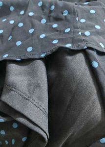Navy Blue Polka Dot Dress