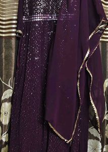 Elegant Purple ethnic gown