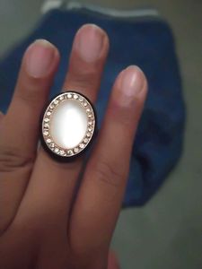 Rose Gold Band black coated  Ring