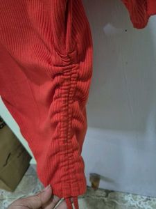 Red Wrap Top