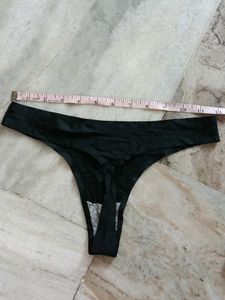 Comfortable Black Thong Underwear