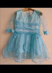 Adorable Blue Tulle Dress with hat
