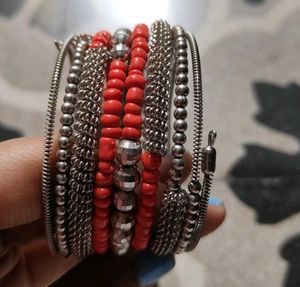 Pack of 3-Boho Beaded Charm Bracelet Set