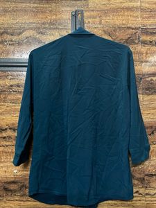 Teal Button-Up Shirt